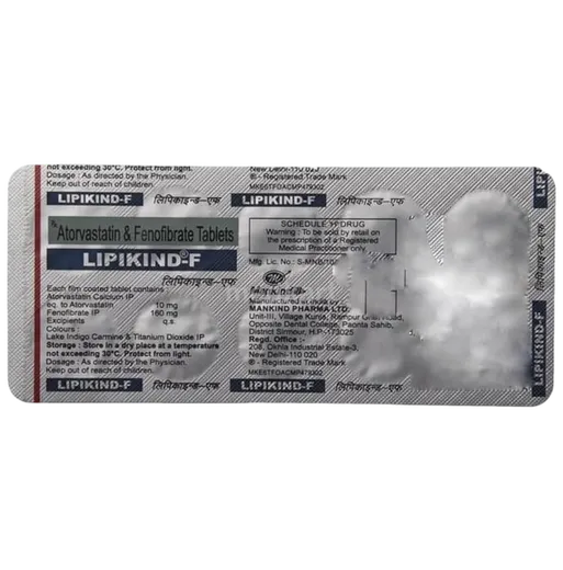 lipikind f tablet 10's